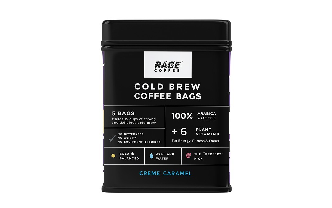 Rage Coffee Cold Brew Coffee Creme Caramel   Tin  250 grams